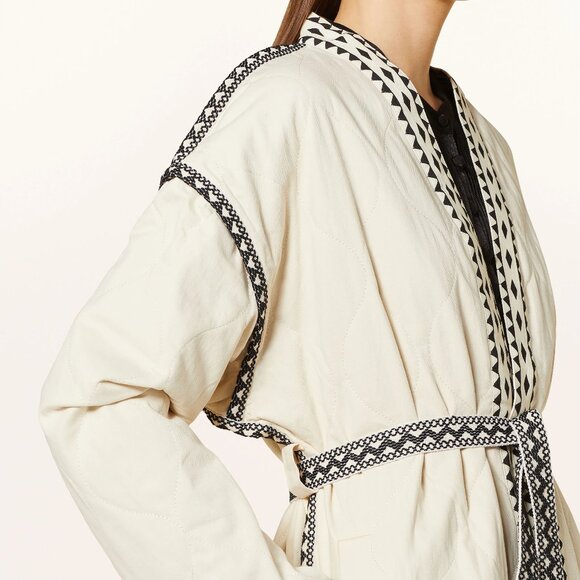 SUNCOO Quilted Cream Jacket NWT Sz S M L - Picture 5 of 5